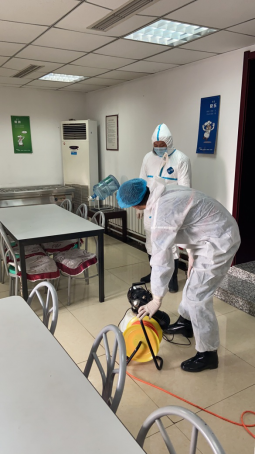 專業(yè)消毒 保障返崗工作安全